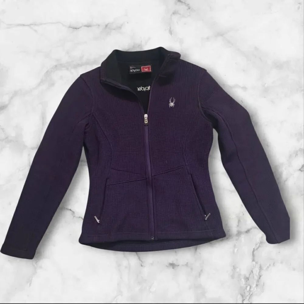 Spyder Plum Purple Full Zip Sweater Size Medium